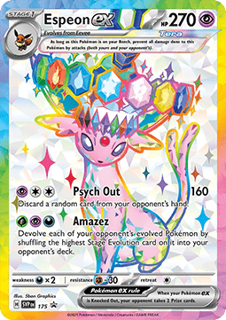 Espeon EX svp175 prismatic evolutions promo
